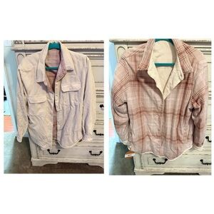 Plaid and Corduroy Button-Up jacket